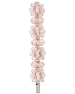 Simone Rocha Blumenhaarclip Brass Pink