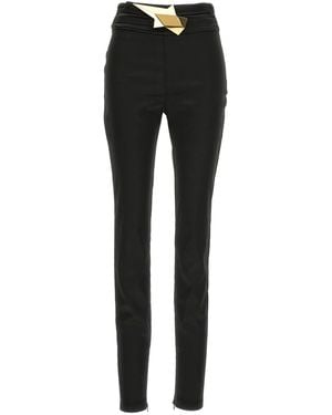 Area 'High Wasted Star Stud' Leggings - Black