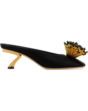 Ferragamo Sabot Tacco 5,5 - Black