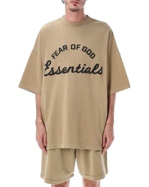 Essentials x Fear Of God T Shirts And Polos - Natural