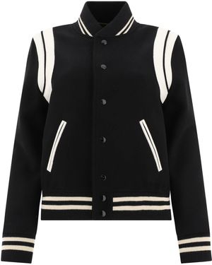 Saint Laurent Teddy Giacche Nero-Donna