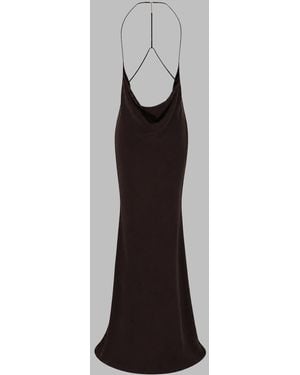 Tom Ford Halter Neck Slip Maxi Dress - Black