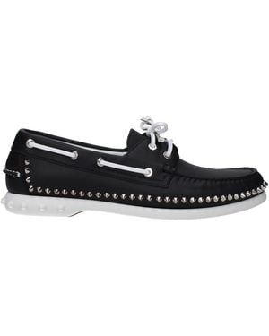 Louboutin Mocassini Gerockel Uomo Pelle Nero - Black
