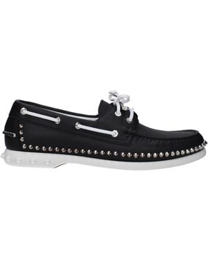 Louboutin Mocassini Gerockel Skin - Black