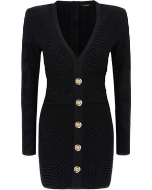Balmain Bodycon Dress - Black