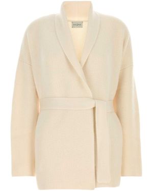 LeKasha Cashmere Lucern Cardigan - Natural