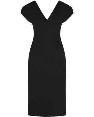 Jil Sander Virgin Wool Midi Dress - Black