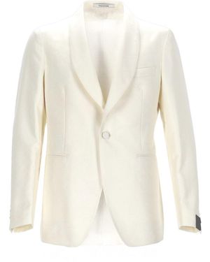 Tagliatore Single-Breasted Blazer - White
