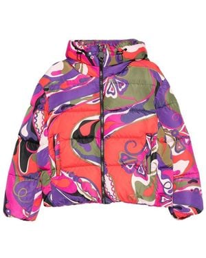 PUCCI Padded Jacket Orchid Print - Pink