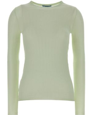 Prada Knitted Round Neck Jumper - Green