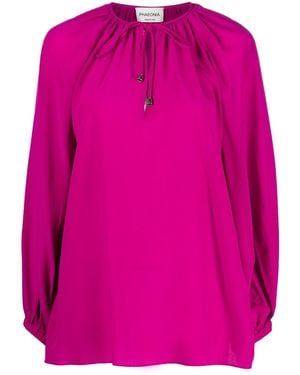 PHAEONIA Zijden Blouse - Roze