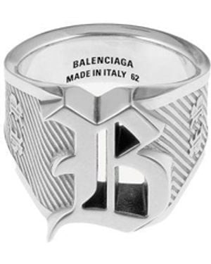 Balenciaga "Chevalier Melrose" Ring - White