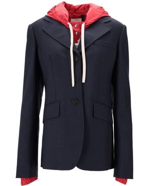 Miu Miu Giacche Kid Mohair+Ponge' - Azul