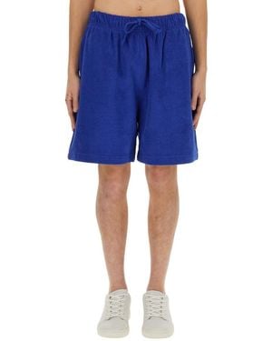 Burberry Cotton Bermuda Shorts - Blue