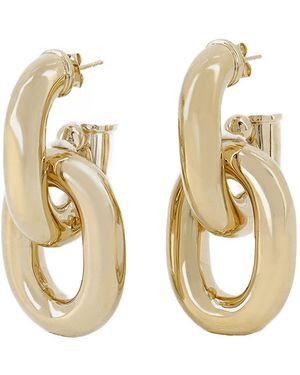 Rabanne Xl Link Hoops Ohrring Paco Gold Metall - Mettallic