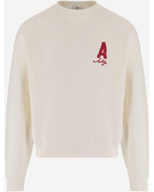 Autry Sweatshirt Heritage Cotton Sweatshirts - White