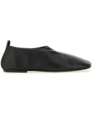 Dries Van Noten Leather Ballerina - Black