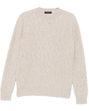 Zanone Sweaters Beige - Weiß