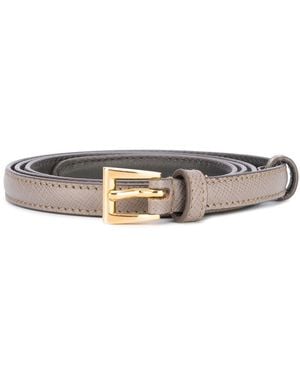 Prada Cinturón Arcilla 1 Cm Saffiano Argilla - Gris