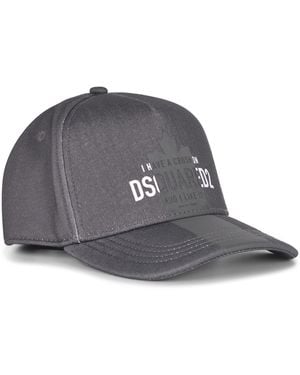 DSquared² Baseball Cap Made Of Cotton - Grey