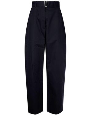 Studio Nicholson Round Bein Baumwollhosen - Blau