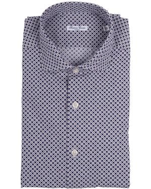 SARTORIA DEL CAMPO-SONRISA Shirt Cotton - Blue