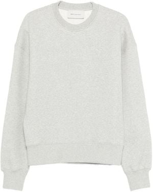 Ami Paris Sweatshirt With Tonal Embossed Big Ami De Coeur - White