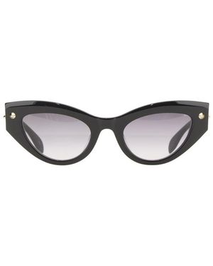 McQueen Alexander MC Queen Cat Eye Sonnenbrille Spike Studs - Weiß