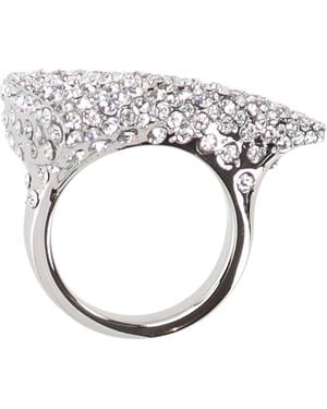 McQueen Frauen Silberring - Weiß