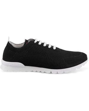 Kiton Sneakers Mit Schnürung - Schwarz