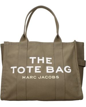 Marc Jacobs Borse A Spalla Tote Donna Tessuto Verde - Metallic