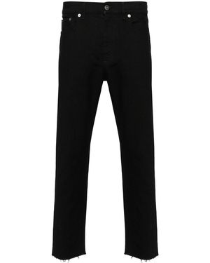 Golden Goose Slim-Fit Stretch-Cotton Denim Jeans With Raw - Schwarz