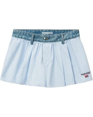 Alexander Wang Denim Waistband Short - Blue