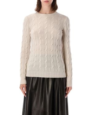 Ralph Lauren Knitted Crew Neck Sweater - Natural