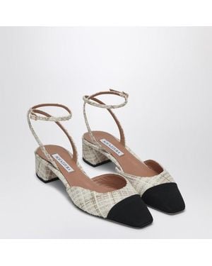 Aquazzura French Flirt 35 Milk - Metallic