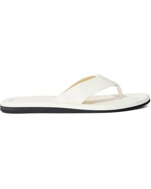 Proenza Schouler Cooper Flip-Flops Aus Leder - Weiß