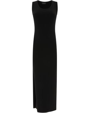 Balenciaga Ripped Jersey ärmelloses Kleid - Schwarz