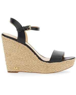 MICHAEL Michael Kors Rope Platform Wedge Sandals - Natural