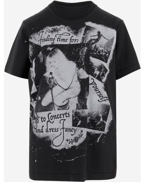 Dolce & Gabbana Cotton Jersey T Shirt With Print - Noir