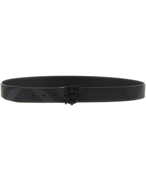 Burberry 'TB' Cinturón reversible - Negro