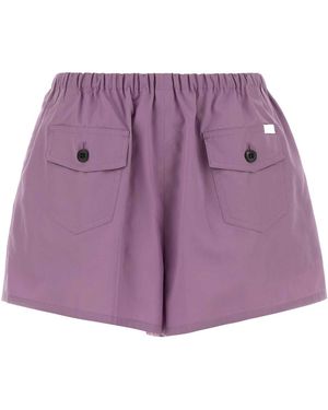 Prada Lilac Poplin Shorts - Purple