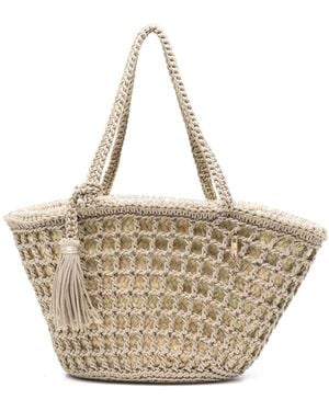 La Milanesa Mediterraneo Strohtasche - Natur