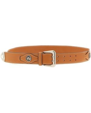 Ermanno Scervino Logo Coin Belt Belts - White