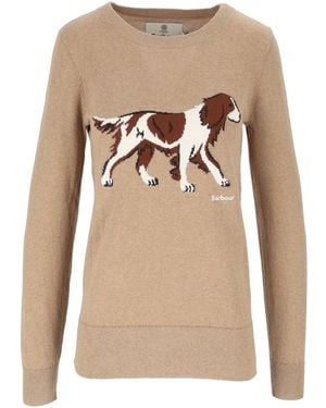 Barbour Fareham Knitted Jumper - Natural