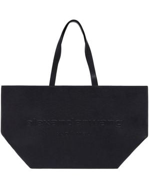 Alexander Wang Punch Shopper Leer Zwart