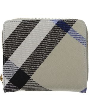 Burberry Wallets Frauen Stoff Beige/Lichen - Grau