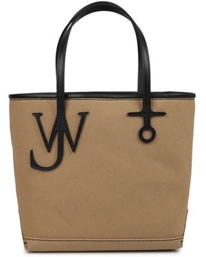 JW Anderson Tote Bag Anchor Cotton Handbags - Natural