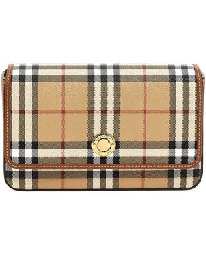 Burberry "hampshire" Crosbody Bag - Bruin