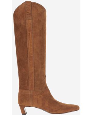 Sartore Suede Leather Boots - Brown