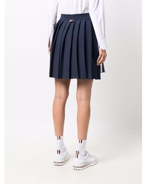 Thom Browne Mini ließ den Faltenrock zurück - Blau